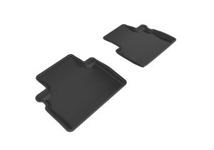 Infiniti QX50 Floor Mats - Rear - 3D MAXpider - Kagu - Black - `16-`17 Infiniti QX50 Floor Mats - Rear - 3D MAXpider - Kagu - Black - `16-`17